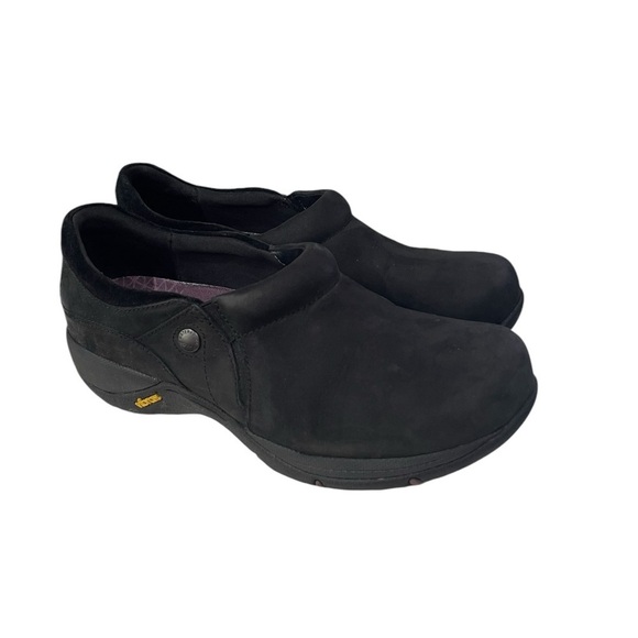 Dansko Women’s Euro size 38 U.S. Size 7.5-8 Style Patti Black Nubuk Vibram soft - Picture 1 of 7